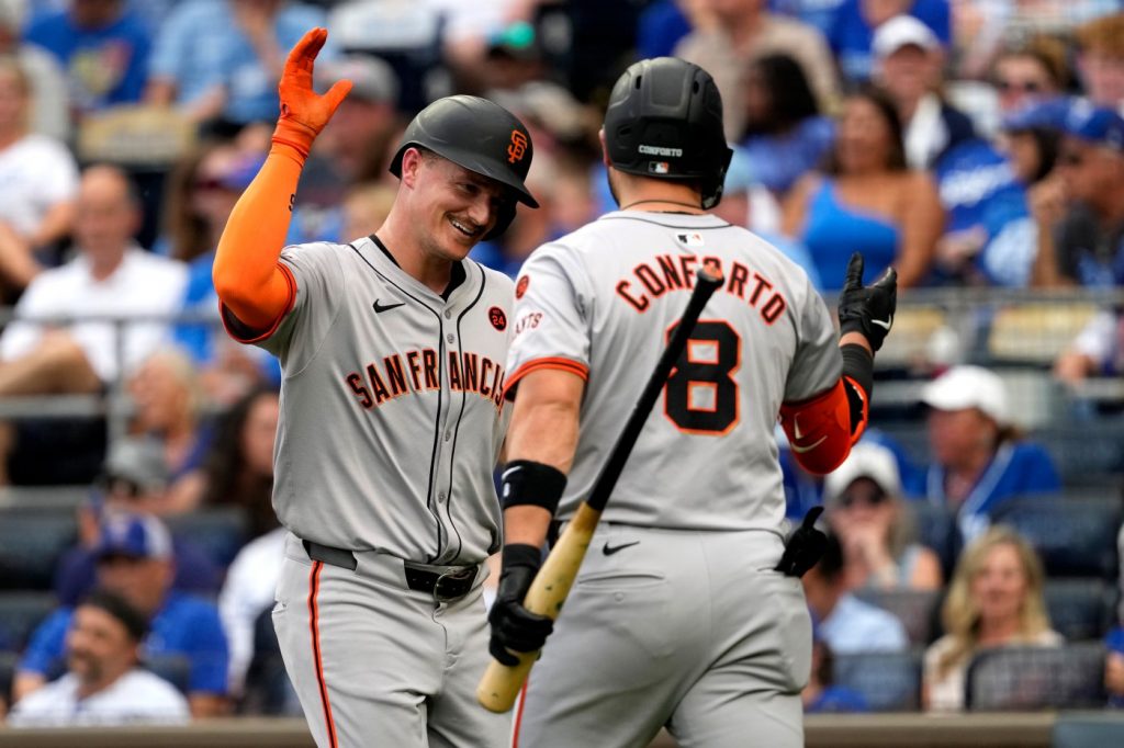 SF Giants score early and often with 5 home runs to power Landen Roupp’s first career win in 9-0 rout of Royals