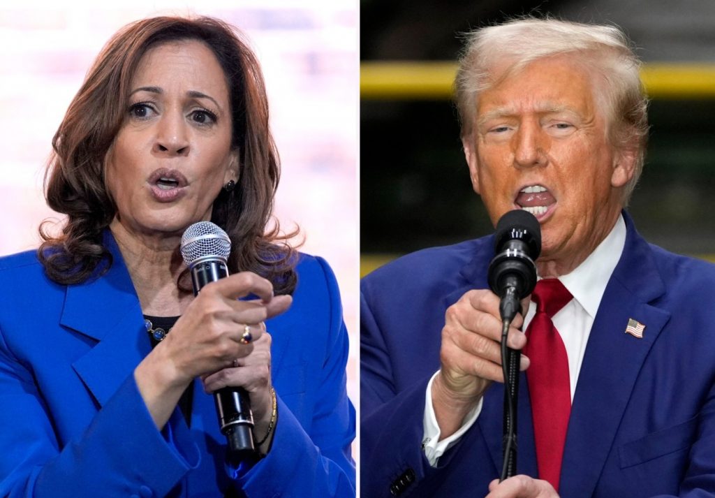 In dueling speeches, Harris is to make her capitalist pitch while Trump pushes deeper into populism