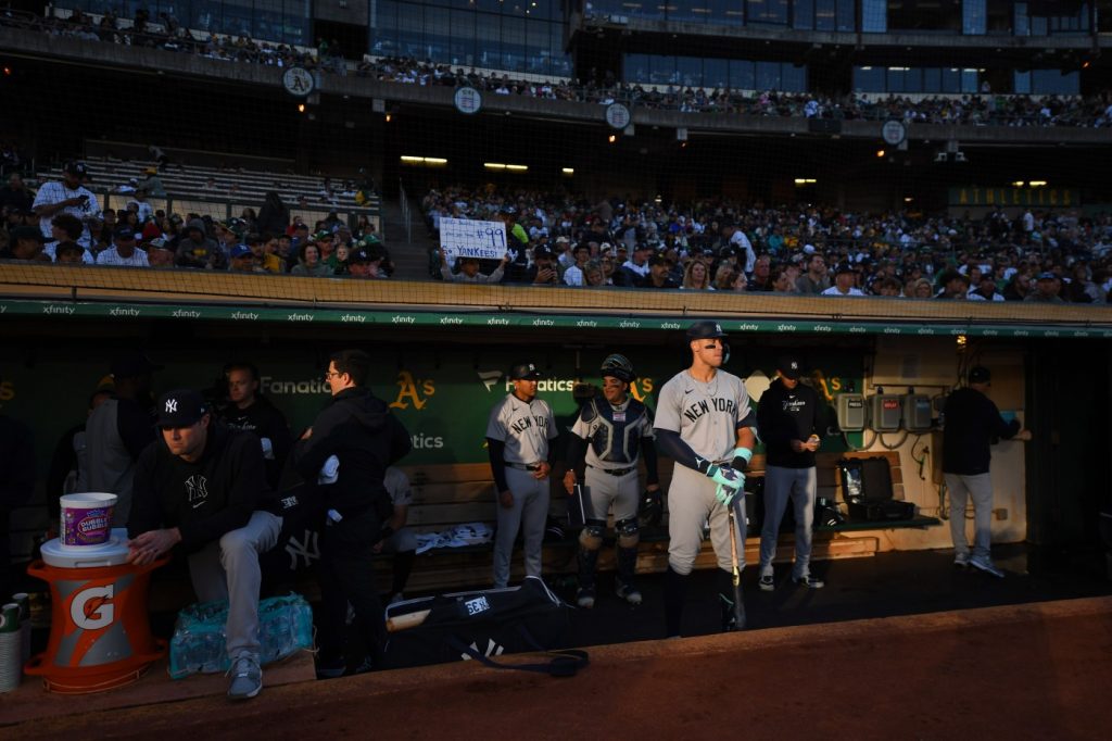 Aaron Judge, Giancarlo Stanton rock Oakland A’s in NY Yankees penultimate game at Coliseum