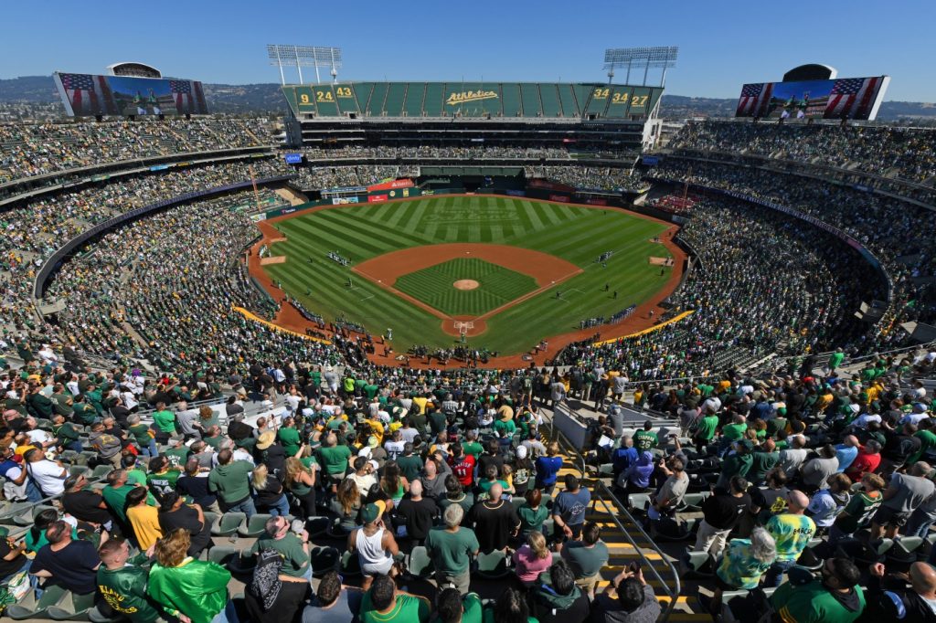 Photos: Fans celebrate, mourn together at A’s final game at Oakland Coliseum