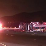 8 California firefighters injured after fire utility truck overturns