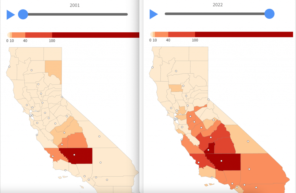 3 charts that explain the rising risk of Valley fever in California