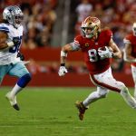 On his own holiday, George Kittle again powers 49ers to victory