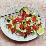 Chef Michael Mina’s Halloumi and Watermelon Salad recipe