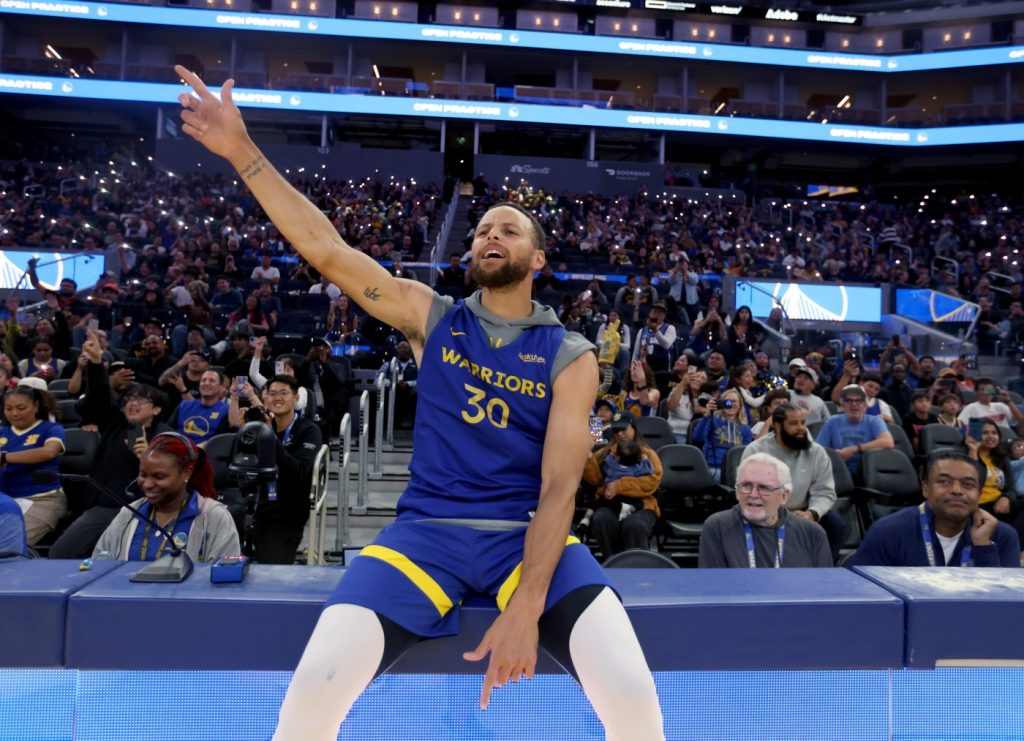 Photos: Golden State Warriors host open practice for fans at San Francisco’s Chase Center