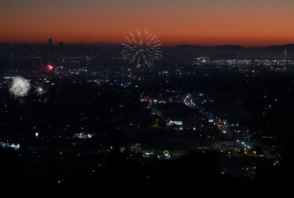 A fireworks show during these hot October nights? Yes there was, and an East Bay fire chief is not happy