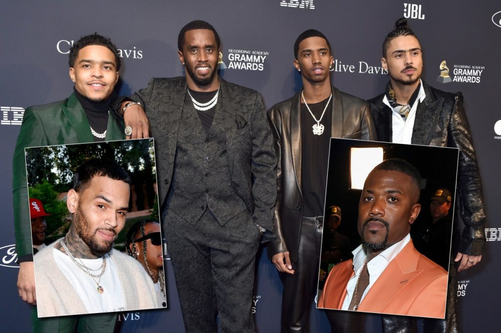 Chris Brown breaks up fight between Diddy’s sons and Ray J