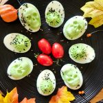 Spooky, skully spiderweb eggs are devilish delight for your holiday table