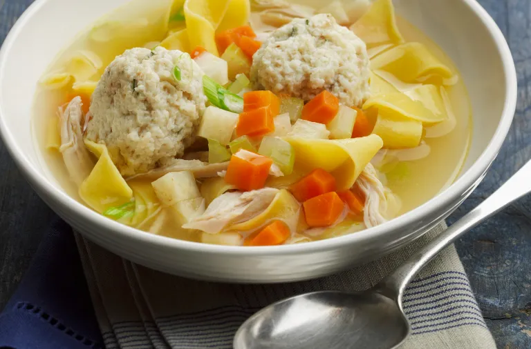 Cannabis Chicken Matzo Ball Soup to make Bubby jealous