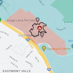 Map: Keller Fire in Oakland hills