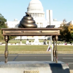 New art on National Mall: poop on Nancy Pelosi’s desk