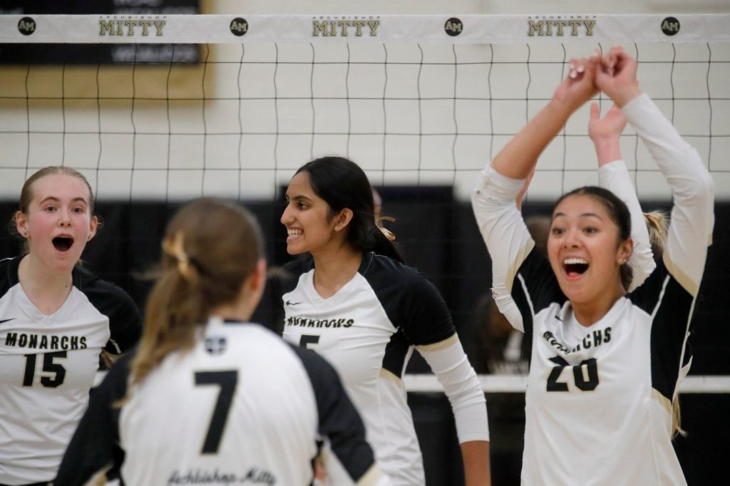 Archbishop Mitty greets Rocklin, former coach Bret Almazan-Cezar with sweep in NorCal Open volleyball semis