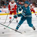 Celebrini’s career-first moment leads Sharks past Red Wings