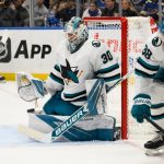 Askarov makes 29 saves in highly-anticipated Sharks debut, but SJ falls in shootout to Blues