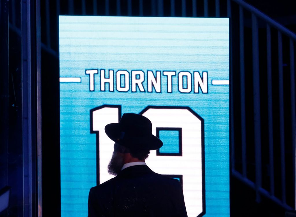 What the Sharks, Celebrini took away from Joe Thornton’s memorable ceremony