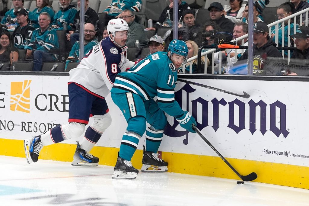 Vanecek’s brilliant night helps Sharks beat Blue Jackets in OT