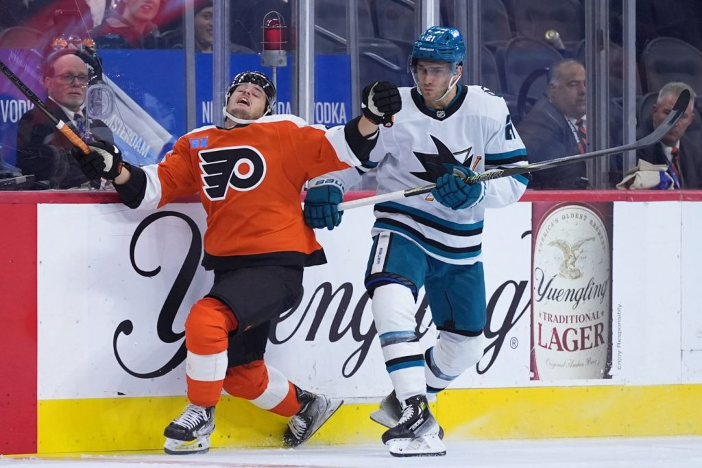 Sharks’ stirring comeback in Philadelphia results in an unlikely point