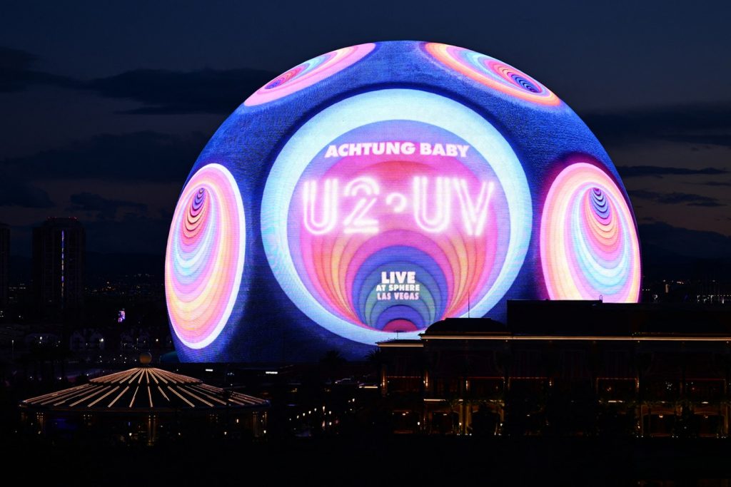 U2 made a concert movie of its Sphere show. Sphere is the only place you can see it