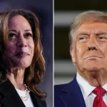 Harris goes to church while Trump muses about reporters being shot