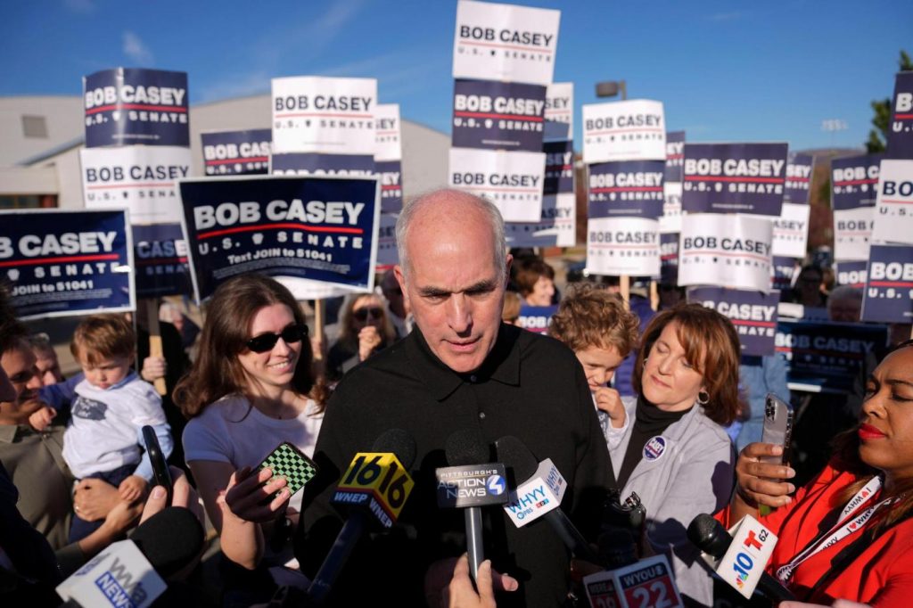 Democrat Bob Casey concedes to Republican David McCormick in Pennsylvania Senate contest