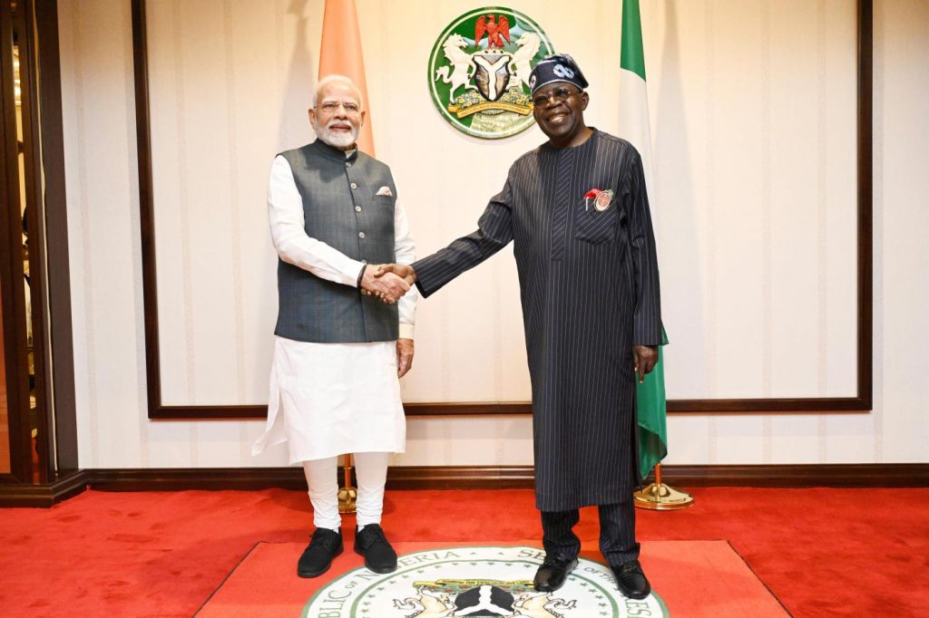 Indian and Nigerian leaders pledge stronger security ties and support for Global South