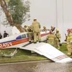 Small plane crashes while landing on California street, 2 injured