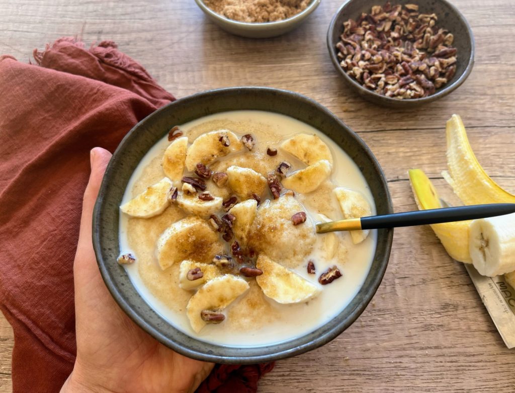 Brown Butter Farina Porridge is a warm breakfast for chilly mornings